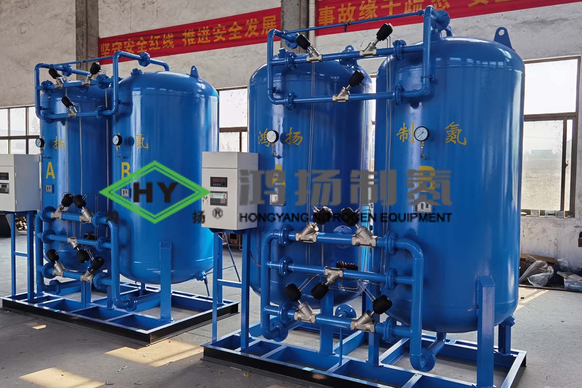 鴻揚(yáng)制氮廠家又一批制氮機(jī)設(shè)備如期制作完工了